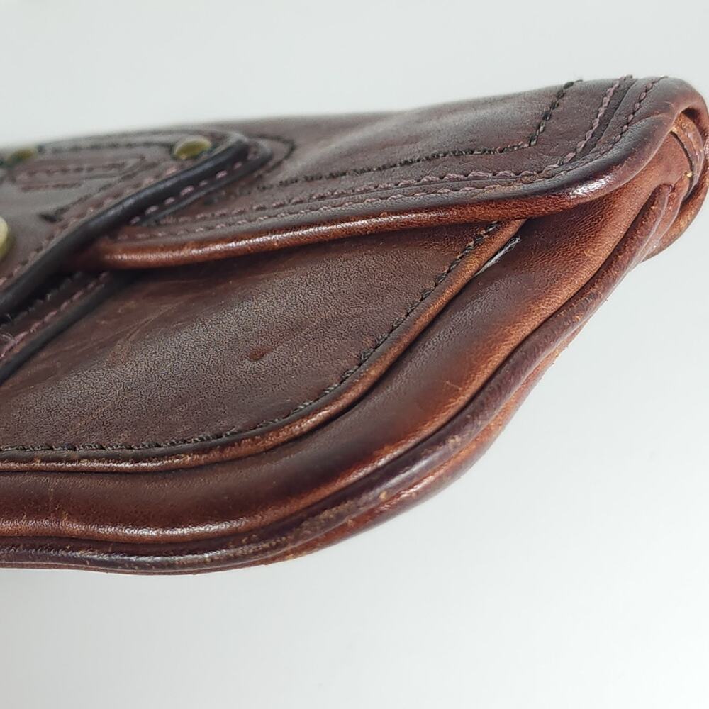 Coach Legacy 65th Anniversary Brown Leather Mini Flap Wristlet Wallet Bag - Picture 10 of 16